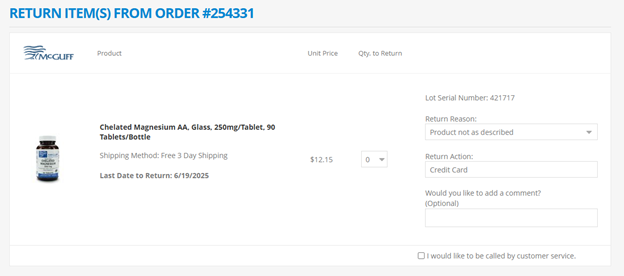 New Returns Process | McGuff.com